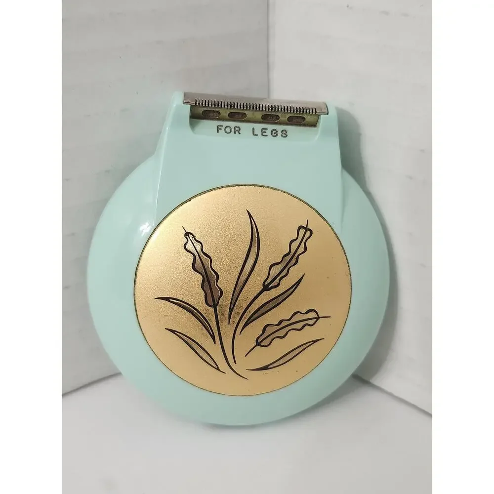 Vintage Lady Sunbeam Shavemaster Electric Razor Model LS Turquoise